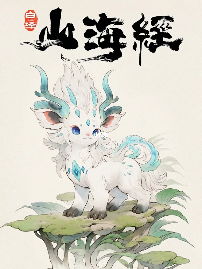 『白泽』山海经中最圣洁祥瑞的神兽！-花瓣网