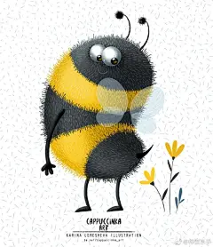 #ZC每日分享#
illustration by cappuccinka
小蜜蜂的pp好性感～
#儿童插画#儿童绘本 ​​​​