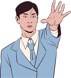 写实表情包漫画素材别走