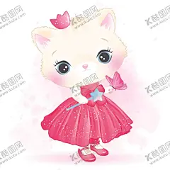 卡通猫猫女孩 【酷图网】卡通女孩,猫猫女孩,动漫女孩,手绘女孩,手绘小女孩,猫咪,卡通生日女孩