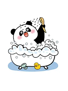 熊猫洗澡1022-03