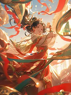 Mid Journey//敦煌飞天盛世~西域小公主！ - 小红书