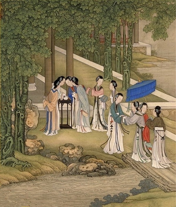 八月 桐荫乞巧
【月曼清游图】系清朝官员...
