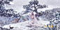 #BAZAAR电影组##魅惑大唐极乐之美# 红叶与飞雪，紫竹与纱幔，美人犹如此，何妨共彼时？当极尽美艳的画卷层层铺开，谁能不为这样的胡姬沉醉？@Crystal张天爱  总策划/宋斐（芭莎电影组），摄影/@陈漫ChenMan  @苏芒 @小荔BAZAAR ​​​​
