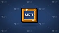 艺术框中的Pixel NFT背景-高分辨率壁纸