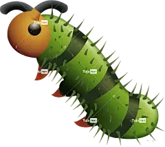 毛毛虫昆虫png免抠图片素材