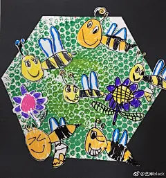 艺库black的微博_微博
勤劳的小蜜蜂—艺库美术教育 ​​​​