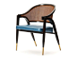 "A-frame" chair by Edward Wormley | From a unique collection of antique and modern armchairs at http://www.1stdibs.com/furniture/seating/armchairs/: