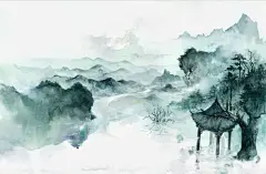 古风唯美水彩插画高清素材 花鸟鱼虫 免费下载 页面网页 平面电商 创意素材 png素材