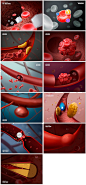 医疗科技医学血管血栓血小板红血球血液疾病海报设计psd模板素材-淘宝网
