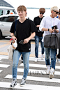 EXO组合成员金钟大7月17日韩国仁川机场街拍 (飞上海)
