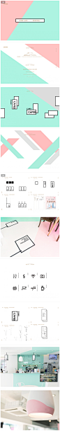 简约柔和的Cube Cafe咖啡馆品牌和室内设 设计圈 展示 设计时代网-Powered by thinkdo3