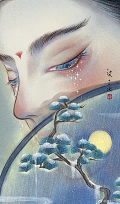 白雪覆青松，下一句？

古风插画超话 ​​​​