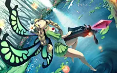 水，翅膀花鸟仙女奥丁球形晶体动漫女孩弩梅赛德斯 - 奔驰壁纸（#1214678）/ Wallbase.cc