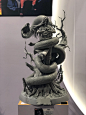 Orochimaru and Gaara , smile _z : I recently participated in the making of the statue of NARUTO ，Orochimaru and Gaara