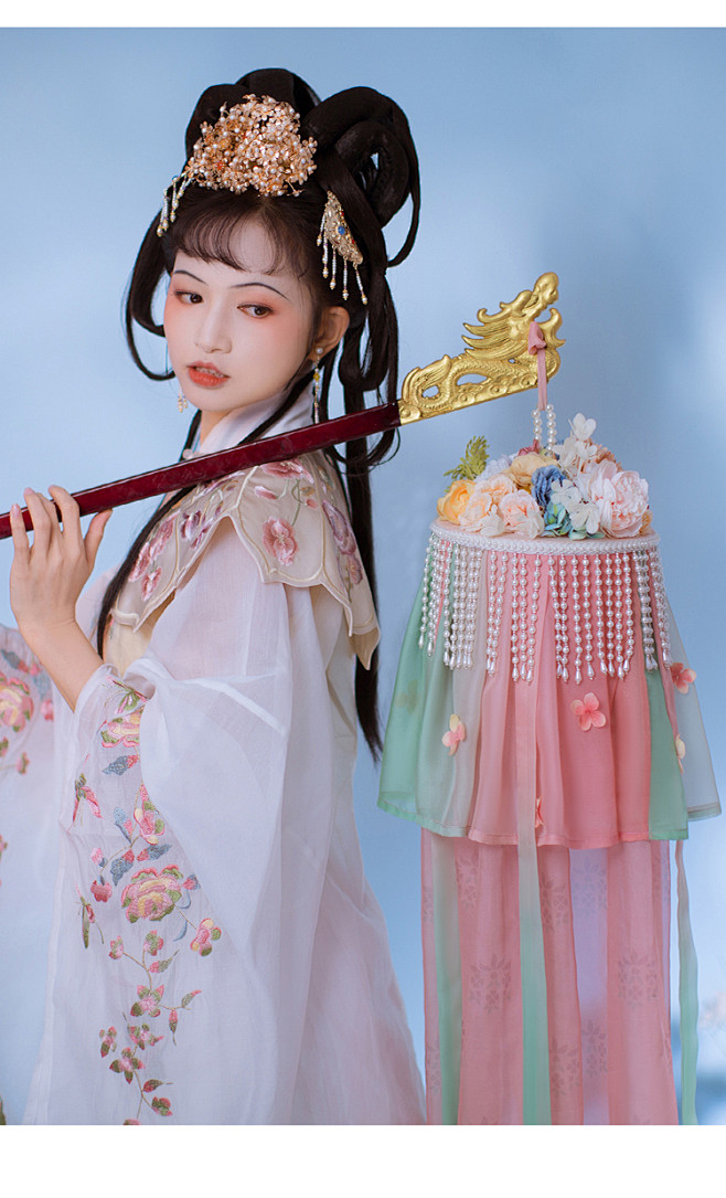 三白记鲜花版绛纱灯少女幻彩花纱灯饰配件汉服道具灯淘宝网