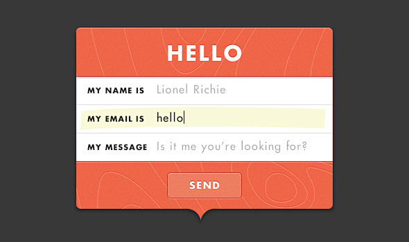 hello email modal - ...