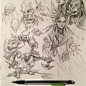 CONTEST CLOSED THANK YOU More #pageofOrcs and some elves here and there #sketching #orc #orcs #warcraft #worldofwarcraft #art