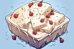 手绘原味炒酸奶元素插画