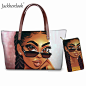 2 Pcs / Set Fashion Women Composite Bags Art African American Black Girl Print Women Handbags Shoulder Bag Purse Coin Phone Bag|Shoulder Bags|   - AliExpress : Cheap Shoulder Bags, Buy Quality Luggage & Bags Directly from China Suppliers:2 Pcs / Set F