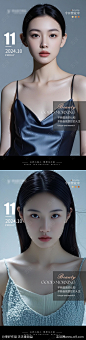 医美高级Ai美女早安系列海报-源文件-志设网-zs9.com
