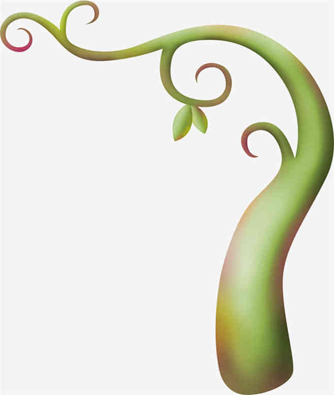 绿色藤蔓植物元素
