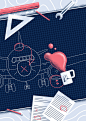Quartz Editorial Illustrations : EDITORIAL ILLUSTRATION - QUARTZLast year we started a collaboration with Quartz, a business news organization which targets high-earning readers. To use their own words, it’s “a digitally native news outlet for business pe