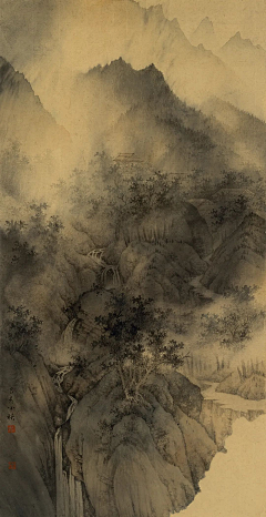 花间晓梦采集到画-山水