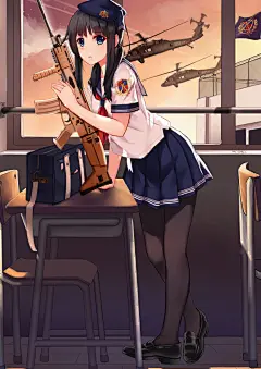动漫壁纸简约可爱少女