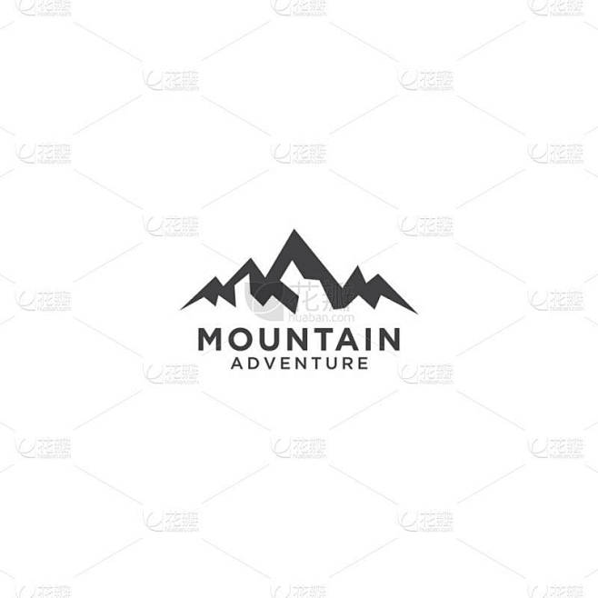 山标志设计模板矢量示意图