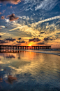 Sunrise over Isle of Palms, SC 在棕榈岛日出