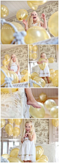 photo shoot with LOTS of balloons. Fun for kids!
