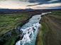 Iceland Aerial Landscapes : Iceland aerial landscapes captured by DJI Phantom 3 Advanced drone in following locations: Gullfoss, Þingvellir, Dimmu Borgir, Dettifoss, Myvatn, Vik, Geysir, Grindavik, Skógafoss, Jökulsárlón, Hvalfjörður, Flateyri, Kerlingarf
