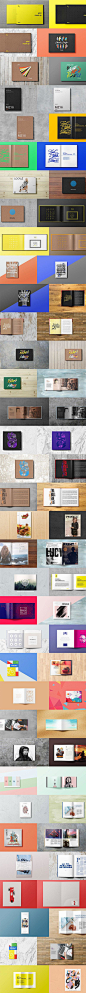 印刷品品牌vi设计展示模型模版贴图样机PSD分层素材潮流时尚商业杂志书籍封面企业公司宣传册传单dm海报作品办公用品展示模型样机模版psd分层素材平铺摆拍参考高清摄影图片