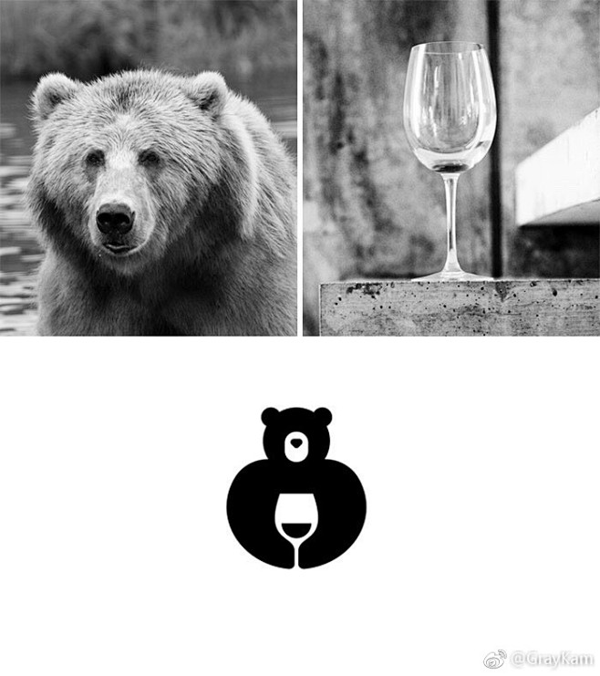 设计分享一组极简主义动物Logo设计 #...