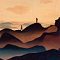 album artwork figures Heitor Branquinho hidden figures Landscape Painting mountains Owen Gent record sleeve tente vista