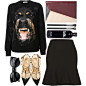 A fashion look from September 2014 featuring long sleeve tops, Topshop and black sling back shoes. Browse and shop related looks.