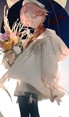 昆虫、少女与花；这位画师独特的清冷感！！_16_司姬_来自小红书网页版