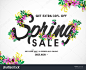 Spring Sale Banner, Sale Poster, Sale Flyer, Sale Vector. 30% Off, Vector illustration.-商业/金融,自然-海洛创意(HelloRF)-Shutterstock中国独家合作伙伴-正版素材在线交易平台-站酷旗下品牌