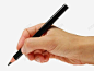 手握黑色铅笔书写 平面电商 创意素材