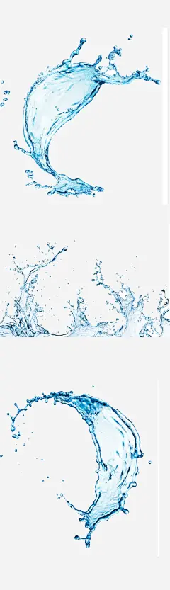 飞起的蓝色透明水流免抠素材_新图网 https://ixintu.com 水流 蓝色 透明