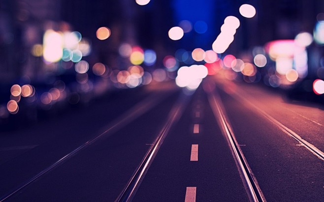 roads bokeh Wallpape...