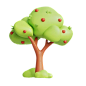 Apple Tree 3D Icon