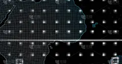 大数据3d地球。二进制码环绕地球旋转。复古的数字地球。数字数据地球，围绕地球的数据网络的抽象三维渲染