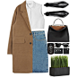 A fashion look from December 2015 featuring polo shirts, single breasted coat and blue skirt. Browse and shop related looks.