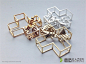 【精选】3D打印吊坠，简约魔方元素的集聚 意造网（3DEazer）-3D打印设计创新应用云平台