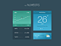 Freebie Numbers UI Kit by Pixel Buddha in 35+ Free UI Kits for Web Designers