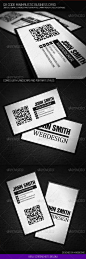 QR Code Minimalistic Business Card - GraphicRiver Item for Sale