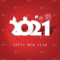 新年贺卡背景- 2021年