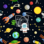 Space seamless pattern #太空#